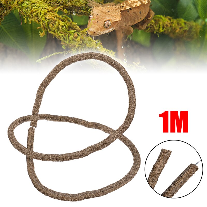 100cm Flexible Terrarium Reptile Jungle Vines For Arboreal Reptiles Amphibian Bendable Ornaments Not Suction Cup Included