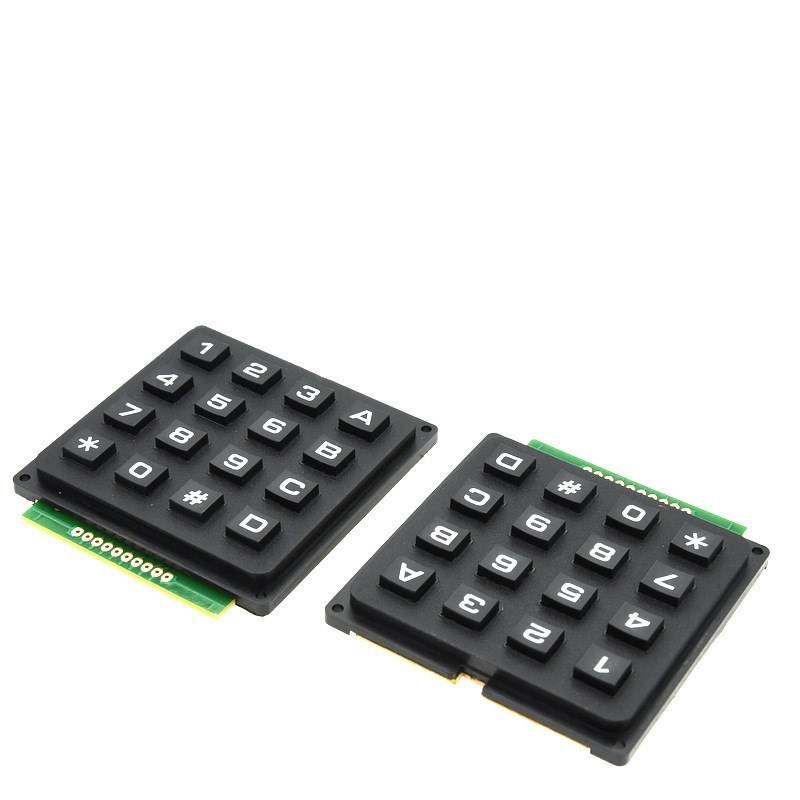 Módulo de teclado de matriz 4X3 12key 4X4 Use Key PIC AVR Stamp Sml 4*4 3*4 interruptor de teclas de plástico para controlador Arduino: Blanco