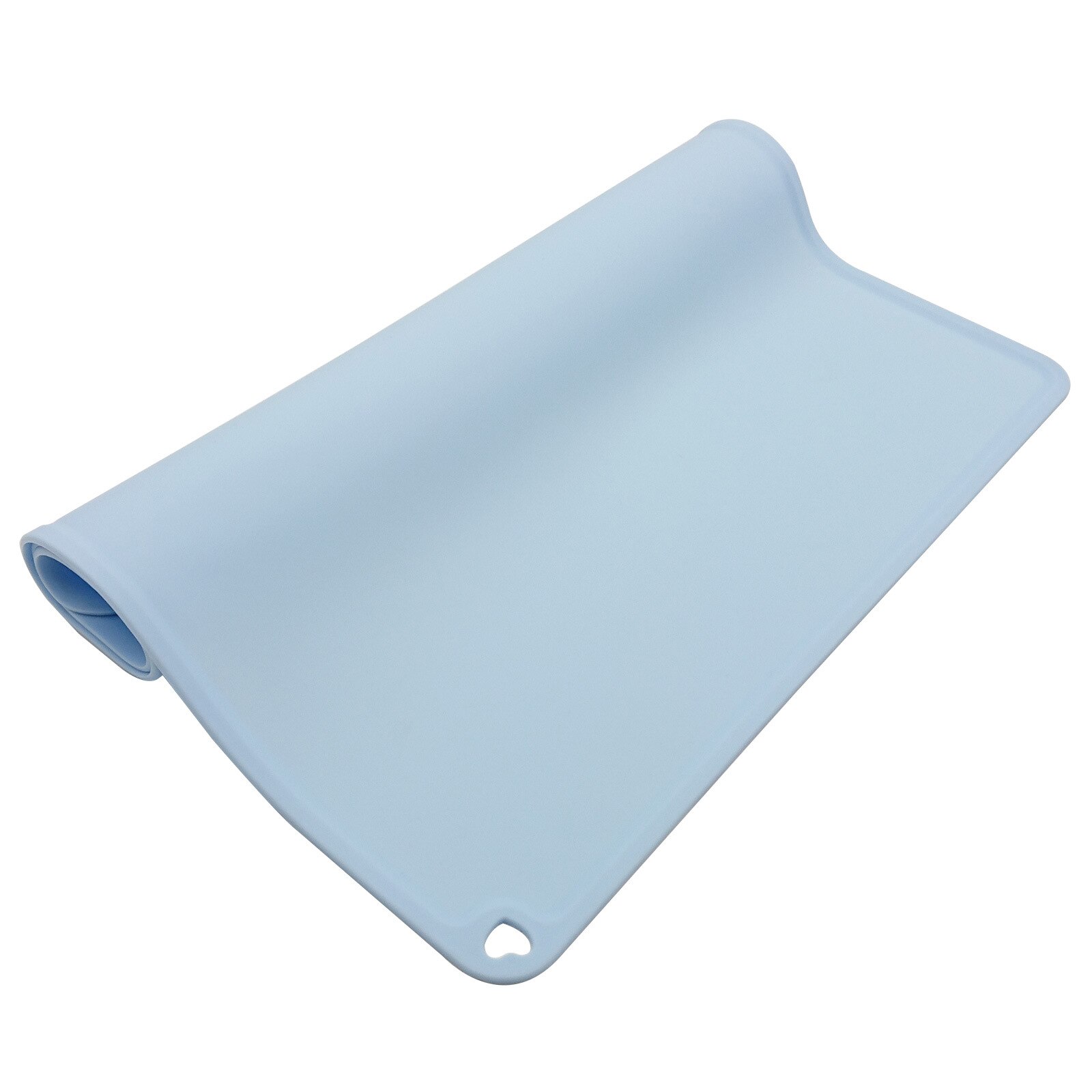 1 stk silikonmatte matematisk matemat låve hjelpebordmatte vanntett dalbane glidefri silikon placemats: Blå