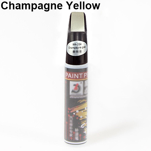 Universal Car Color Paint Repair Scratch Remover Colorful Paint Pen Touch Up Remover Applicator Tools Automobiles Paint Care: Champagne Yellow