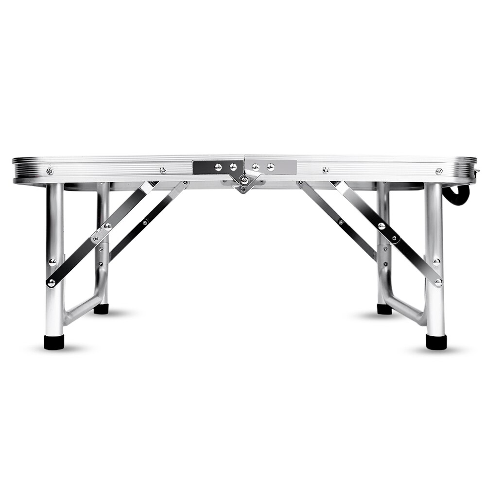 Aluminium Vouwen Camping Tafel Laptop Bed Bureau Verstelbare Hoogte Draagbare Mini Rechthoek Tafel Aluminium Houder OP VERKOOP