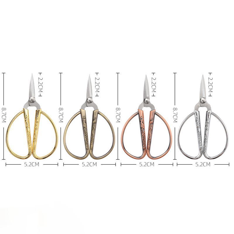 Mini rostfria sysaxar retro skräddartråd broderi tyg handarbete sax hushållssömnadstillbehör