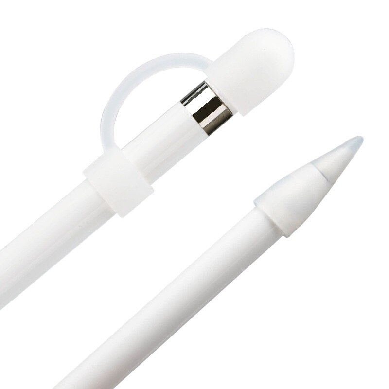 Antirr Silikonowy Uchwyt do Apple Pencil - Pokrowiec Anti-Lost z Paskiem na Nib i Nakrętkę