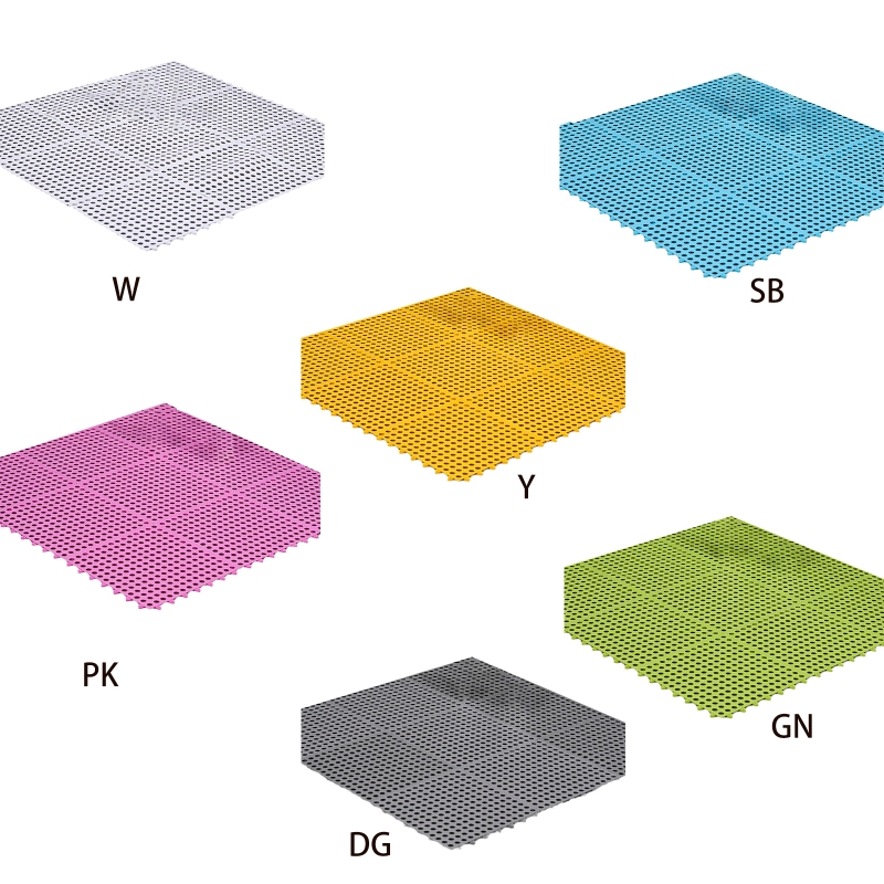 Square Shower Mat Non-Slip Bath Mats Anti-skid Bathroom Massage Mat Hollow Drain Holes Bathtub Carpet Kitchen Splicing Pads