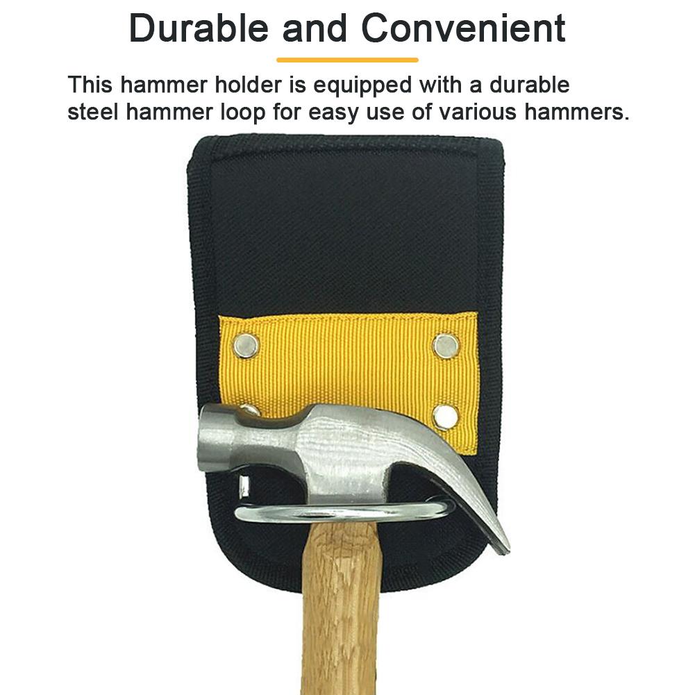 Waist Tool Bag Hammer Holder Lightweight Heavy Duty Tool Holster With Steel Loop Waist Hanging Toolkit Hanger Bag #AW