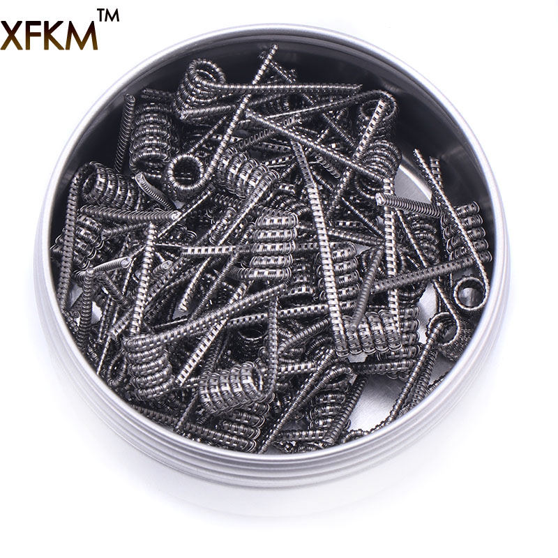 XFKM 50 stks/pak Giant juggernaut coils Seper juggernaut Clapton coil Alien taiji super Clapton Verwarming Weerstand rda coil