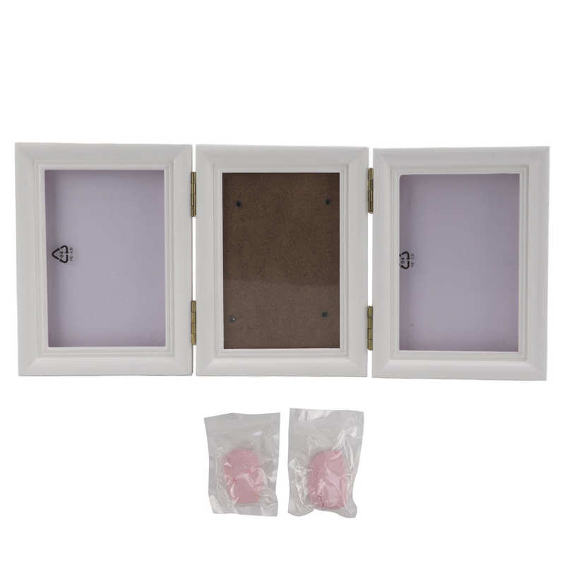 Pamiątkowy nagrobek dla zwierząt domowych kot zwierzę domowe nagrobki zwierzę domowe Pawprint ramka pamiątkowa DIY zwierzę domowe ślad stopy memoriał ramka na zdjęcia z: Elegant proszek mud