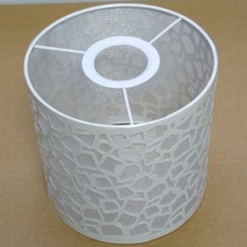 1pc 14*14cm järn + pvc lampskärm blommigt bord / tak taklampa skärm lampskärm lampskydd vit för hem restaurang kafé: 1