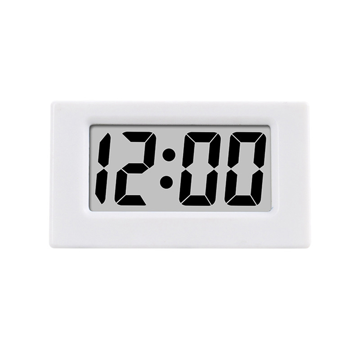 CABE-4X Mini Clock Triangle LED Screen Lectronic Digital Alarm Screen Desktop Clock For Home Office Table Bedroom Decor White