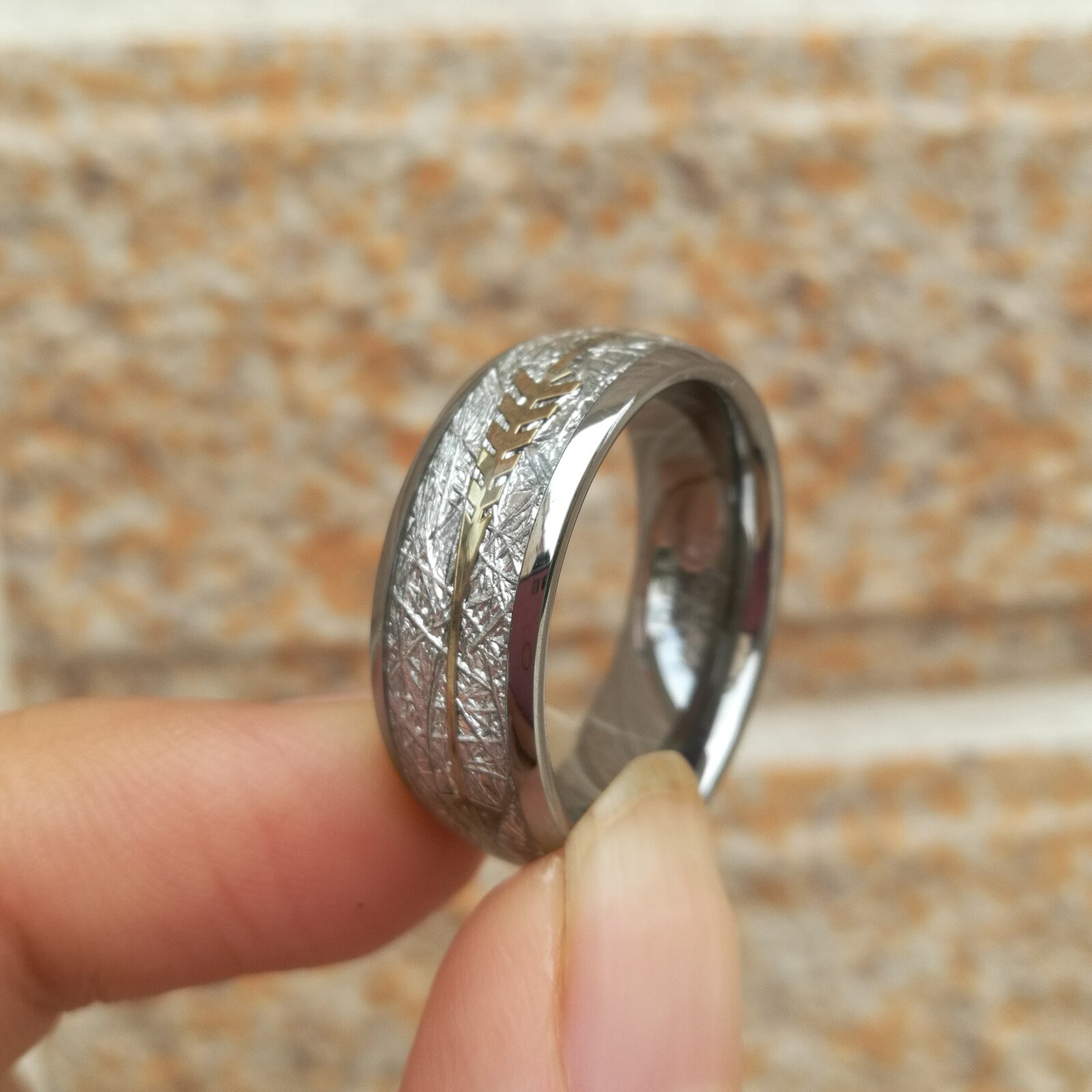 Newshe charme anéis para homem carboneto de tungstênio design exclusivo enche 8mm banda casamento chanfrado borda trx082