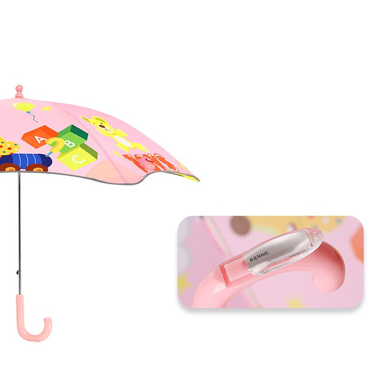 Cartoon Kinderen Paraplu Voor Meisjes Jongens Leuke Cartoon Kinderen Paraplu Creatieve Lange Handvat Dier Paraplu School Lichtgevende Parasol
