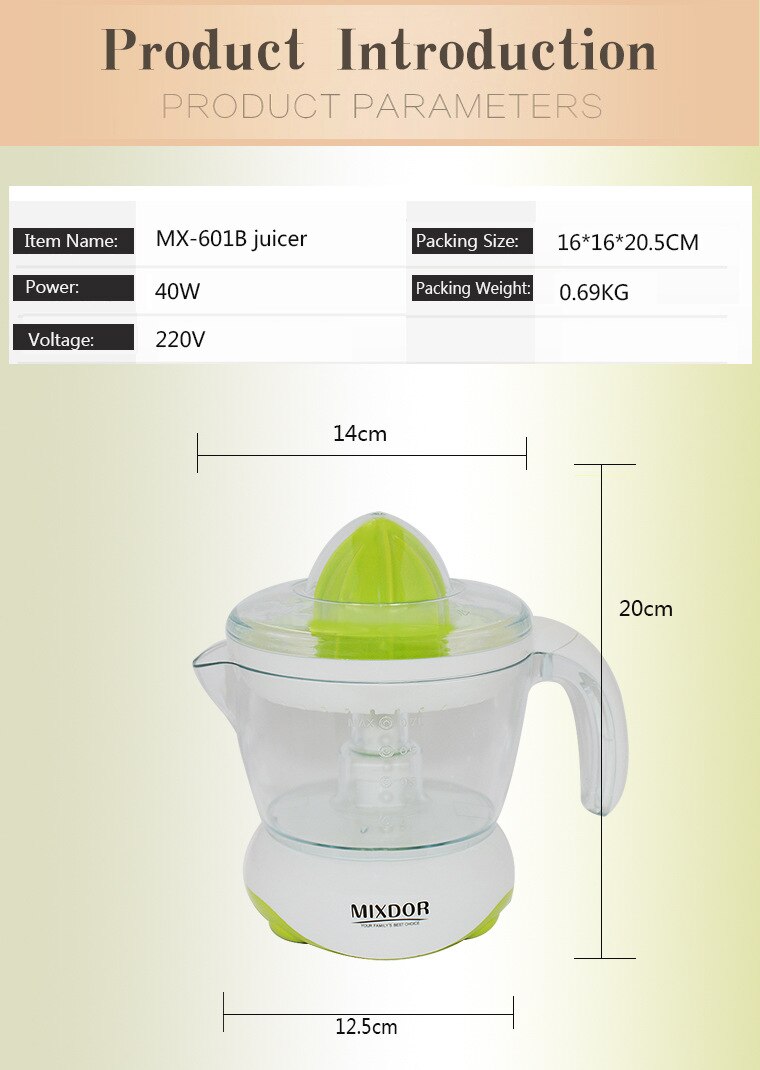 Household electric Orange Juicer squeeze lemon orange orange orange juice machine 220 V