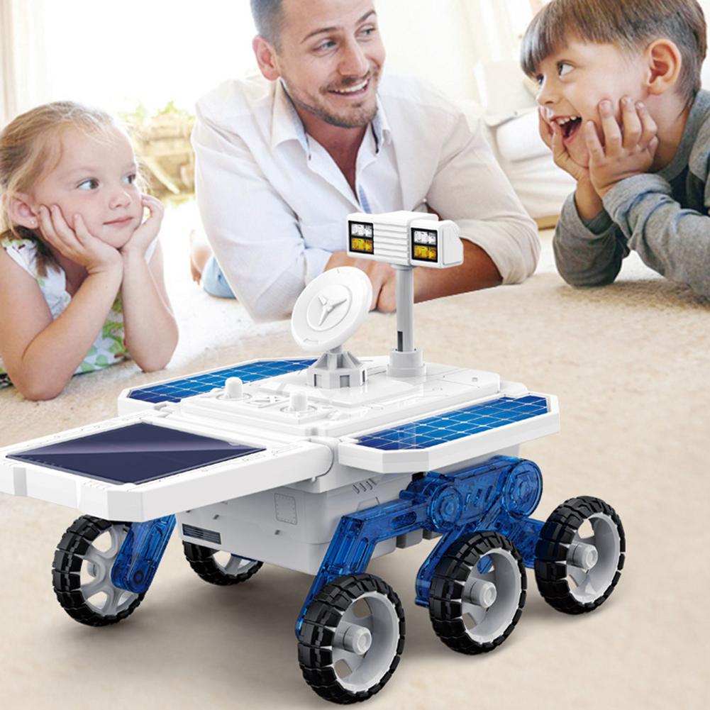 DIY Planetary Exploration Vehicle Toy STEM Solar Energy Mars Educational Mechanical Power Car Model Christmas Birthday