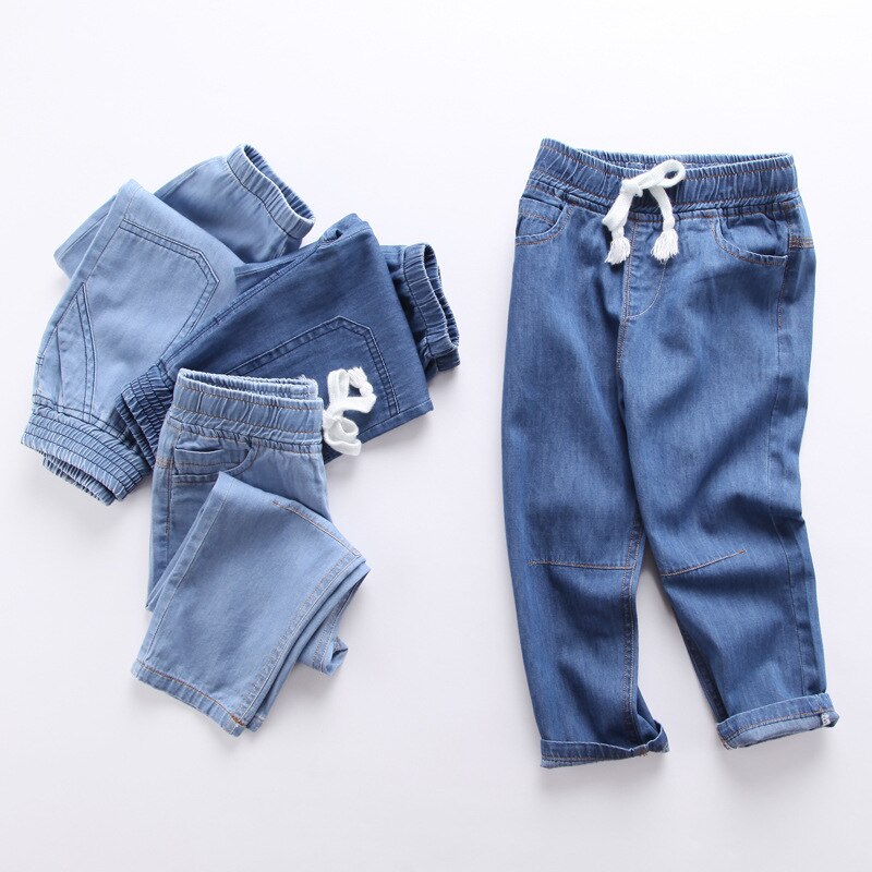 Jeans de Cowboy pour bébés filles | Vêtements en Denim, taille élastique, pour enfants de 2-3-4-5-6 ans,