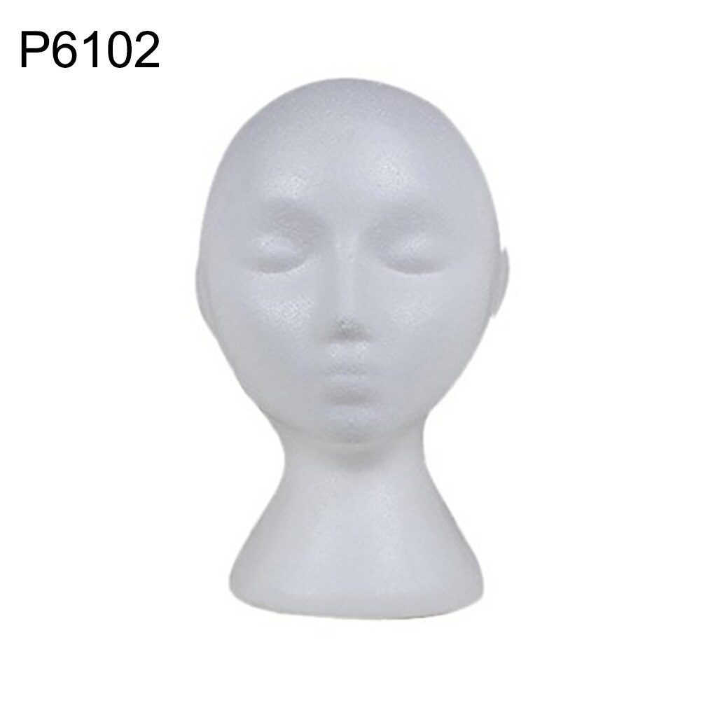 Plus size piepschuim mannequin hoofd model zonnebril brilstandaard hoed pet display houder schuimhoofd voor pruik vrouwen: 2