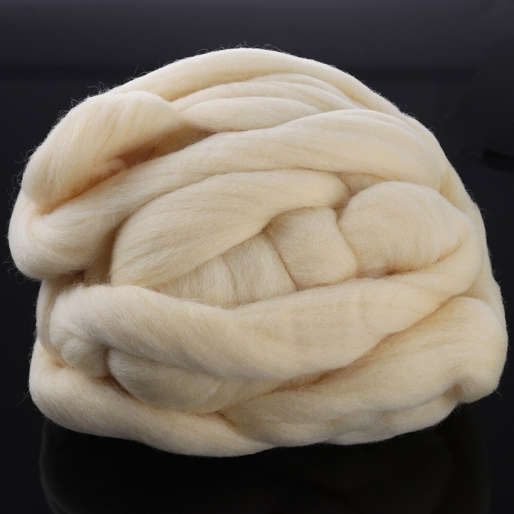 Natuurlijke Zwervende Wol Roving Fiber Spin Vilt Ambachten Naaldvilten 200G (Galatea)AZ4