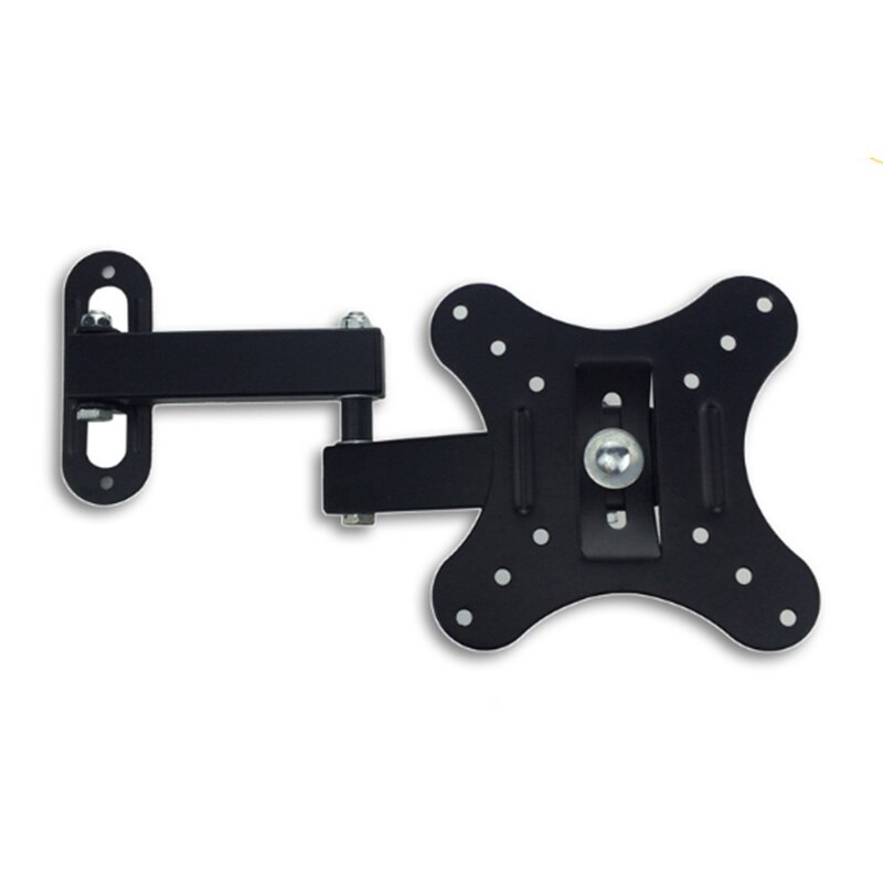 Adjustable 14-27-Inch TV Wall-Mounted Bracket, Flat-Sn TV Frame, 15-Degree Tilt, Mobile LCD TV Monitor Bracket: Default Title