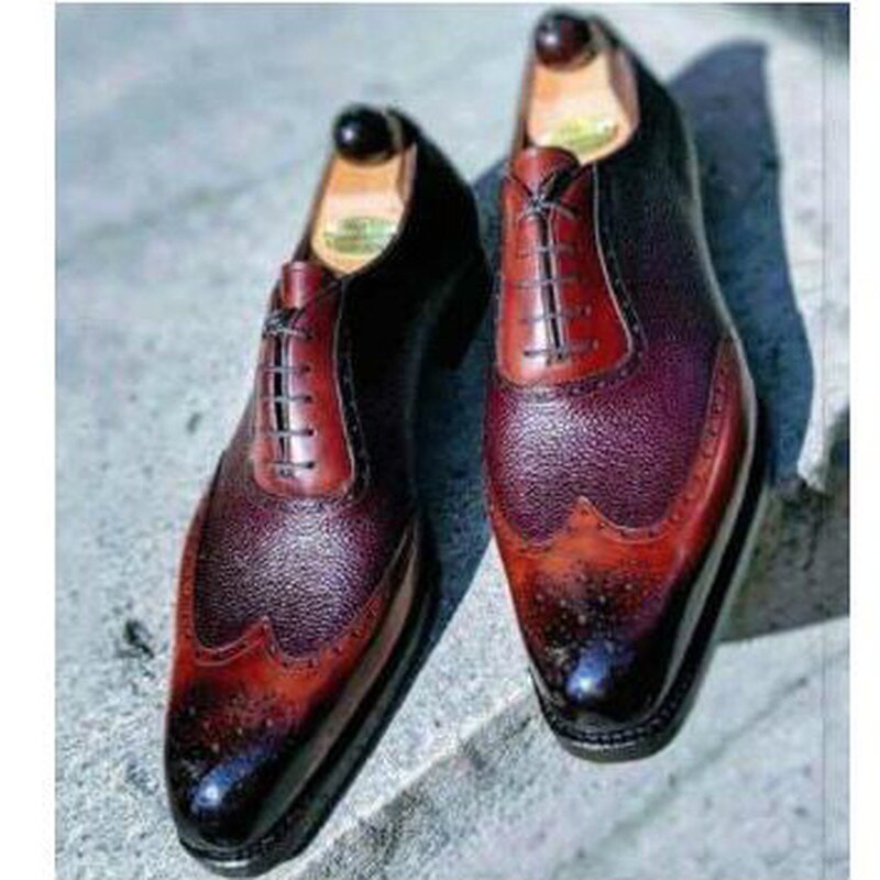 Hommes homme formel vintage en cuir PU grande taille chaussures hommes robe conduite hommes zapatos de hombres personlizar M0954