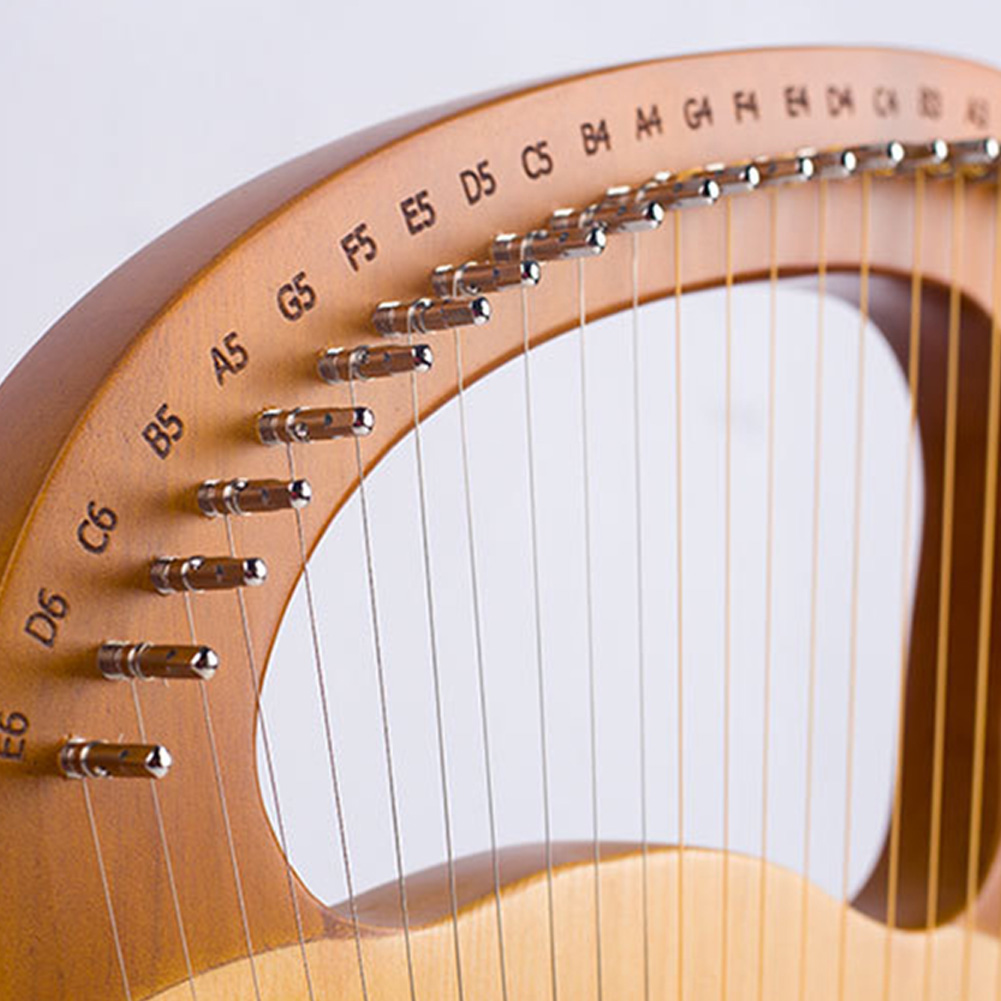 1x 21 Strings Lyre Harp Wooden Mahogany Music Inst... – Grandado
