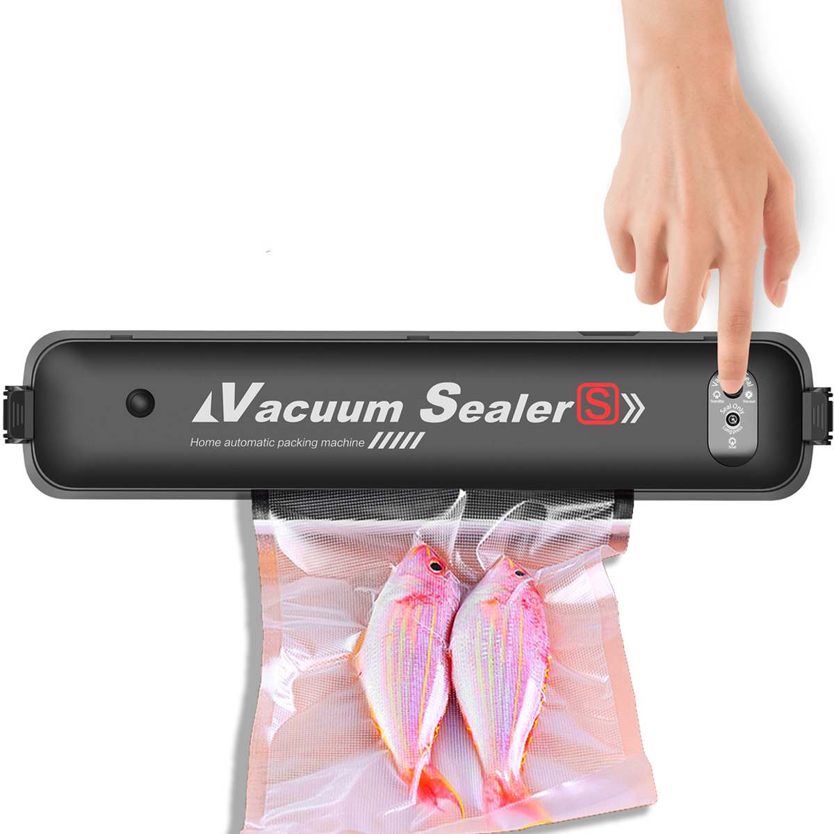 Elektrische vacuümsealer, automatische commerciële huishoudelijke sealmachine met 15 sealzakken voor het bewaren van voedselverpakkingen