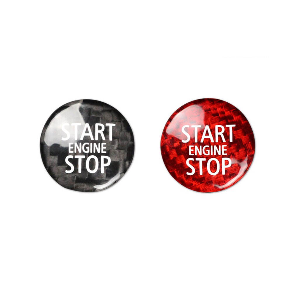 Fibra de carbono interior do motor start stop push button capa guarnição start stop um botão para mini cooper r55 r56 r58 r60