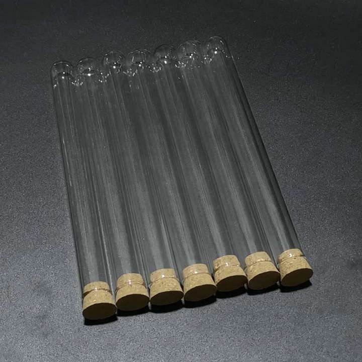 30 pçs/lote 15x150mm Tubo De Ensaio com tampa de Fundo Redondo de Vidro Transparente para a Escola/Vidraria De Laboratório