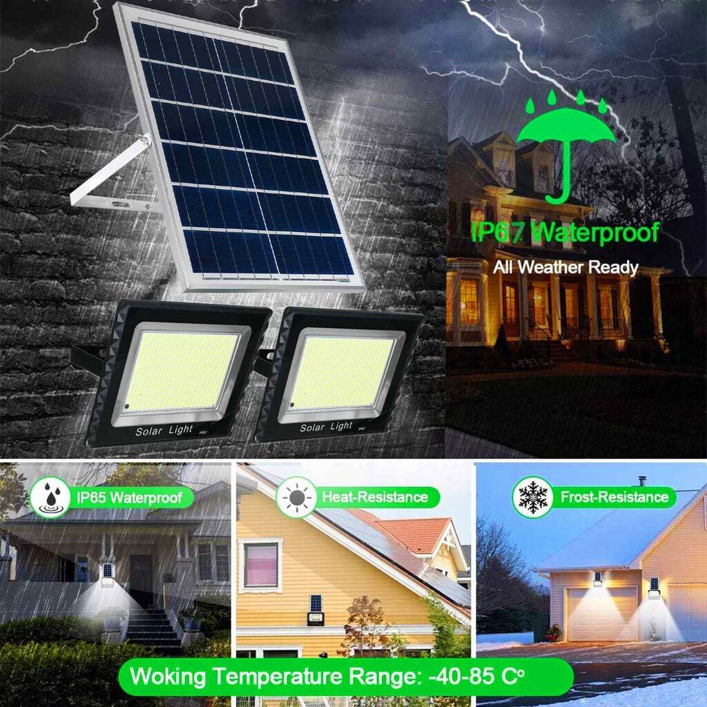 A+, Solar Light Outdoor Waterproof For Garden Path Street Landscape Spotlight Wall Solar Powered Flo