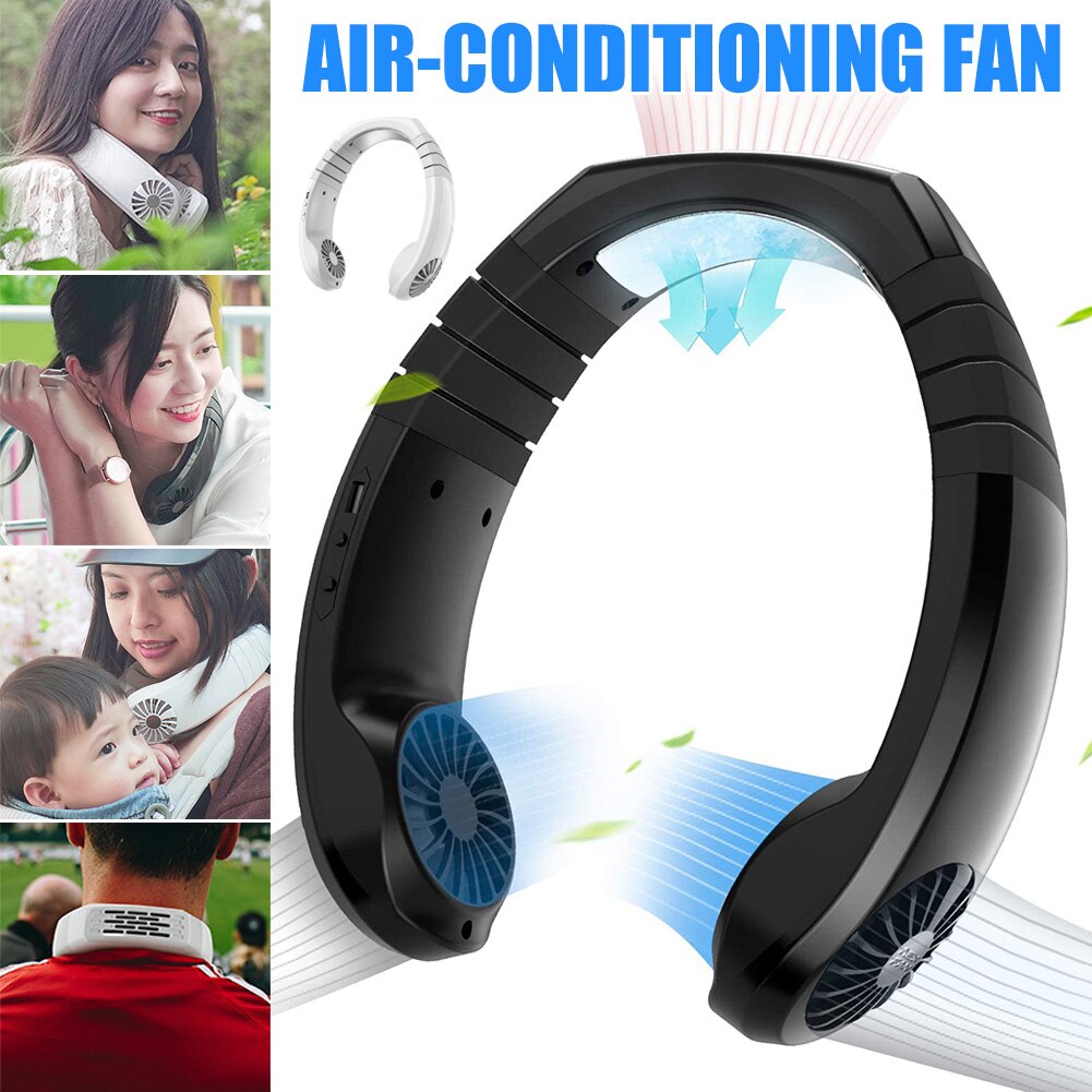 Persoonlijke Airconditioner Hals Cooler Draagbare Smart Cooling Nekband Fan Oplaadbare Knuffel-Aanbiedingen