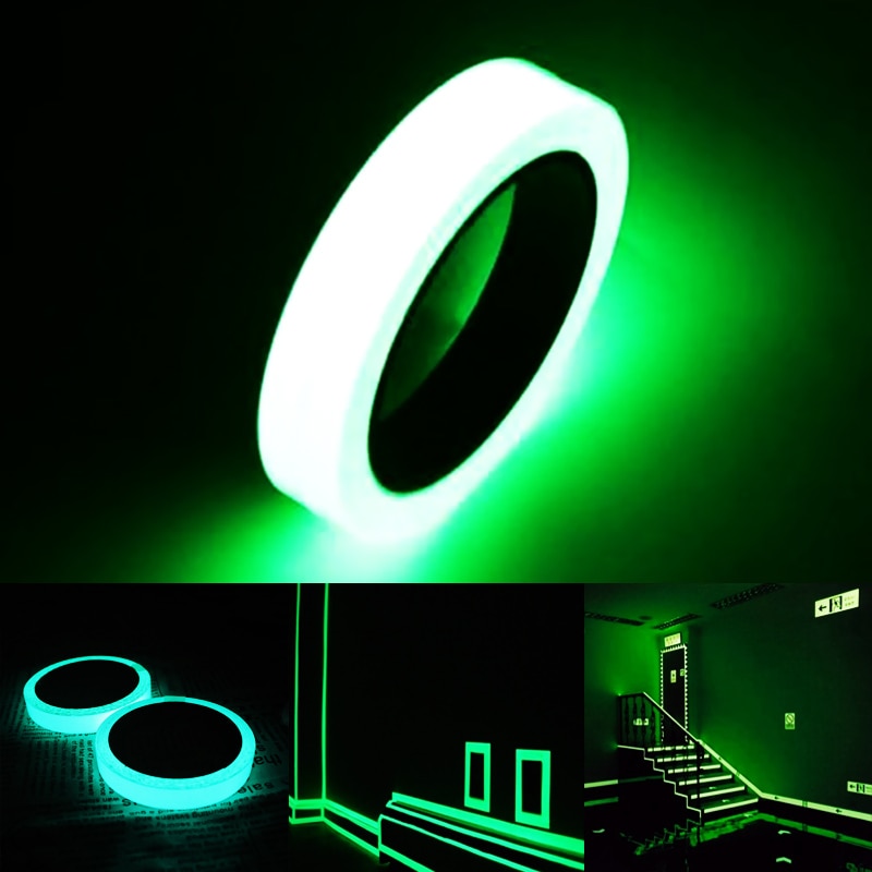 Waterproof Fluorescent Luminous Tape Night Vision Wall Sticker Dark Glow Reflective Strips Home Decoration Warning Decals