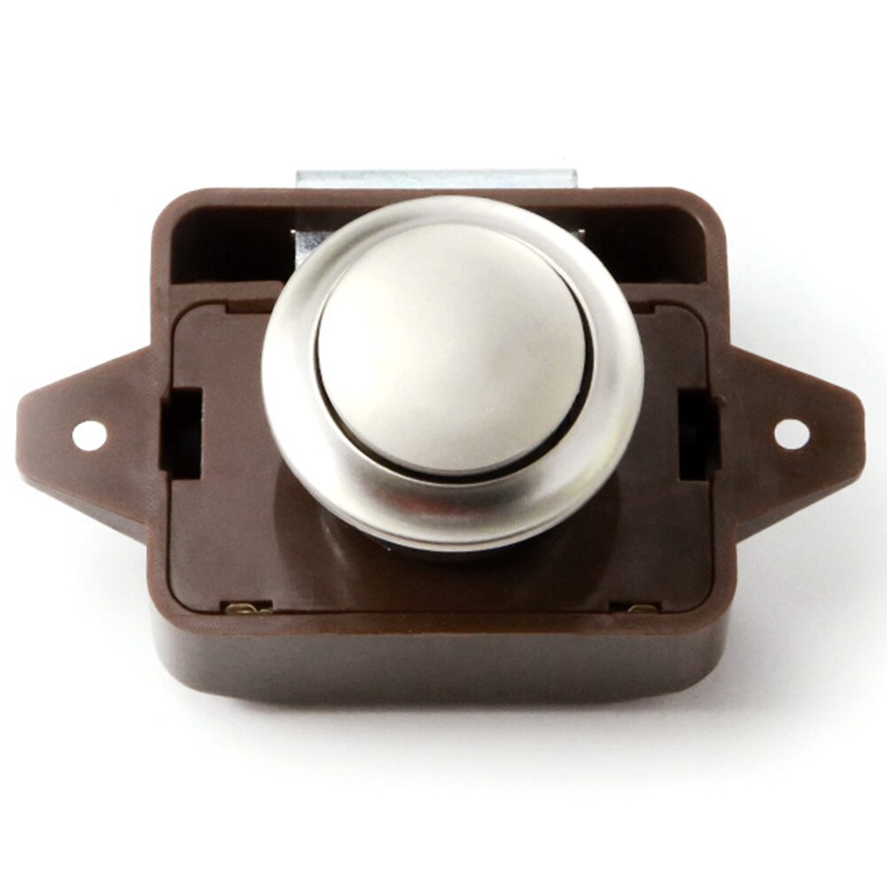 Door Cabinet Drawer Handle Motorhome Lock Caravan Knob Latch Zinc Alloy Push Button Home Cupboard Hardware