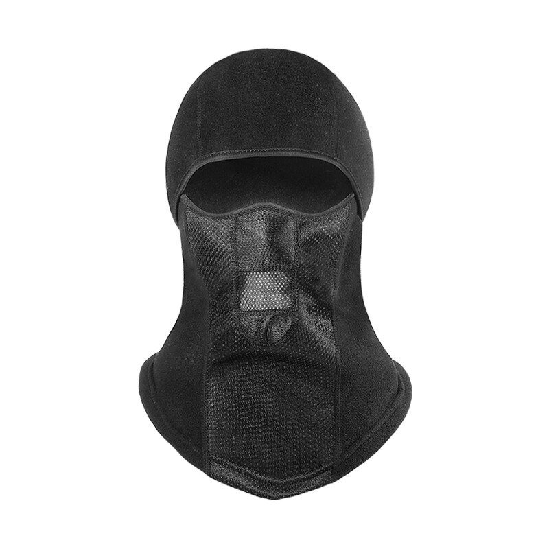 Motorfiets Gezichtsmasker Balaclava Winter Thermische Fleece Gezicht Shield Schedel Gezichtsmasker Moto Ski Biker Met Actieve Koolstof Filters: MK053 Black