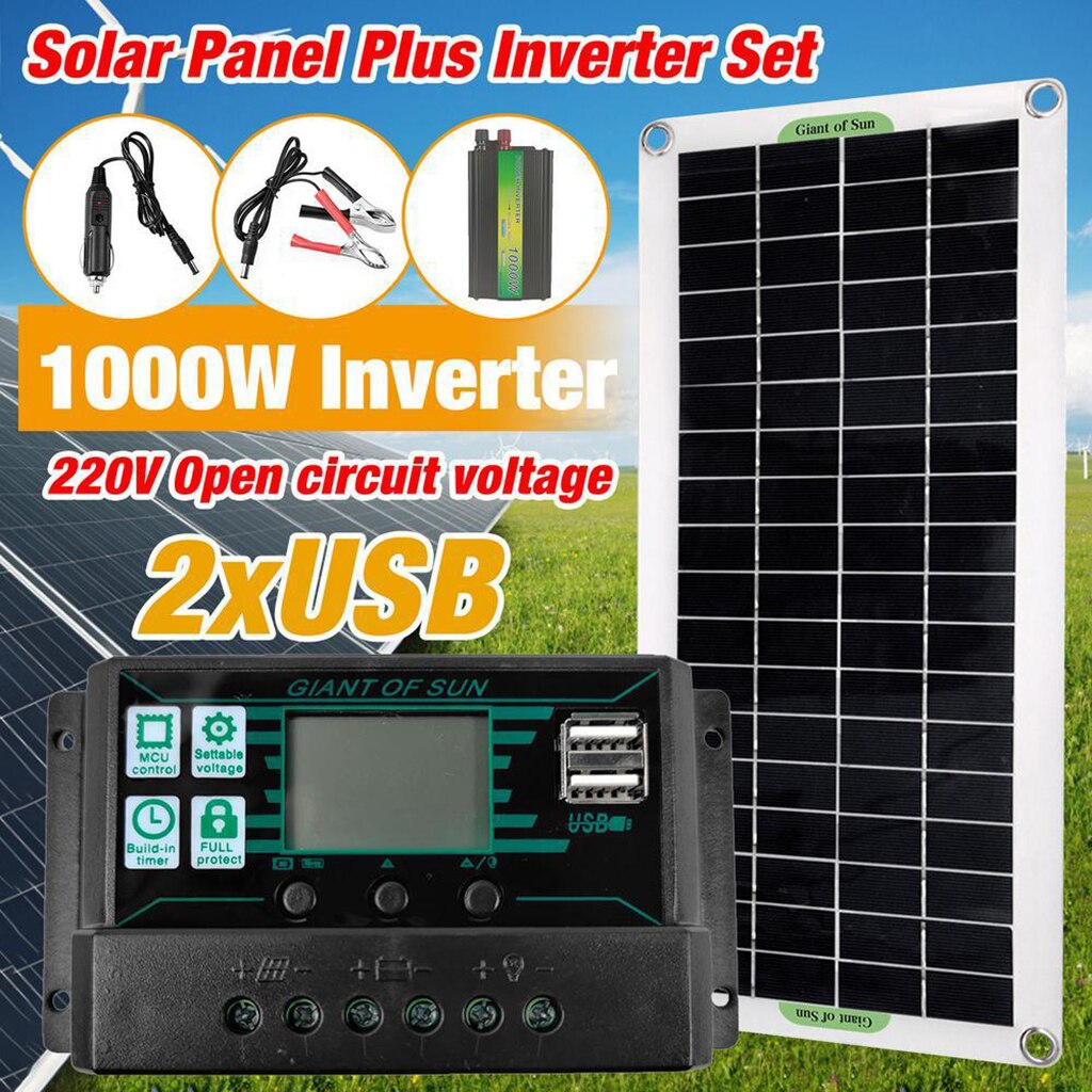 220V 30W Zonnepaneel Kit Zonnecel Fotovoltaïsche Zonnepanelen Voor Thuis Met Controller