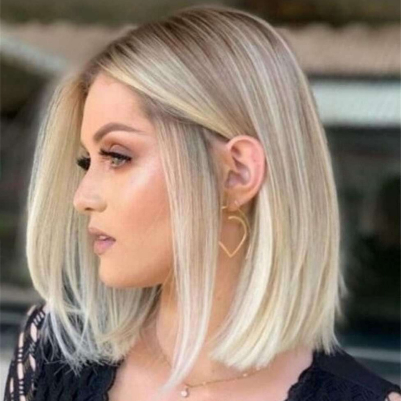 Peluca recta de estilo europeo y americano, pelo suave, transpirable, no daña, peluca inodoro para fotografía, escenario, película, cabello