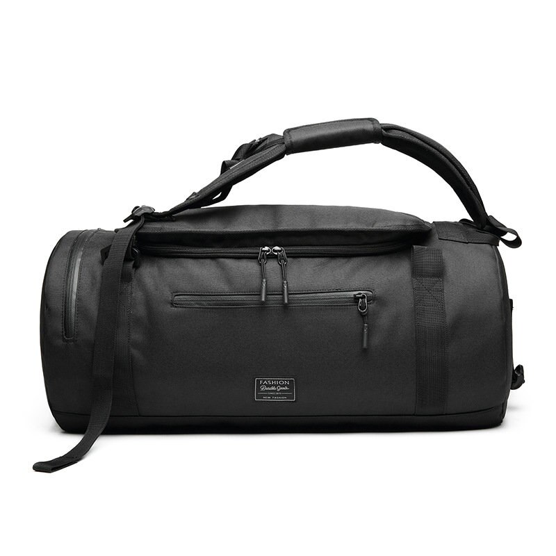 Men Multifunctional Travel Bags Men Travel Bag Large Capacity Hand Luggage Travel Oxford Bags Nylon Weekend Bags E41-01: Black