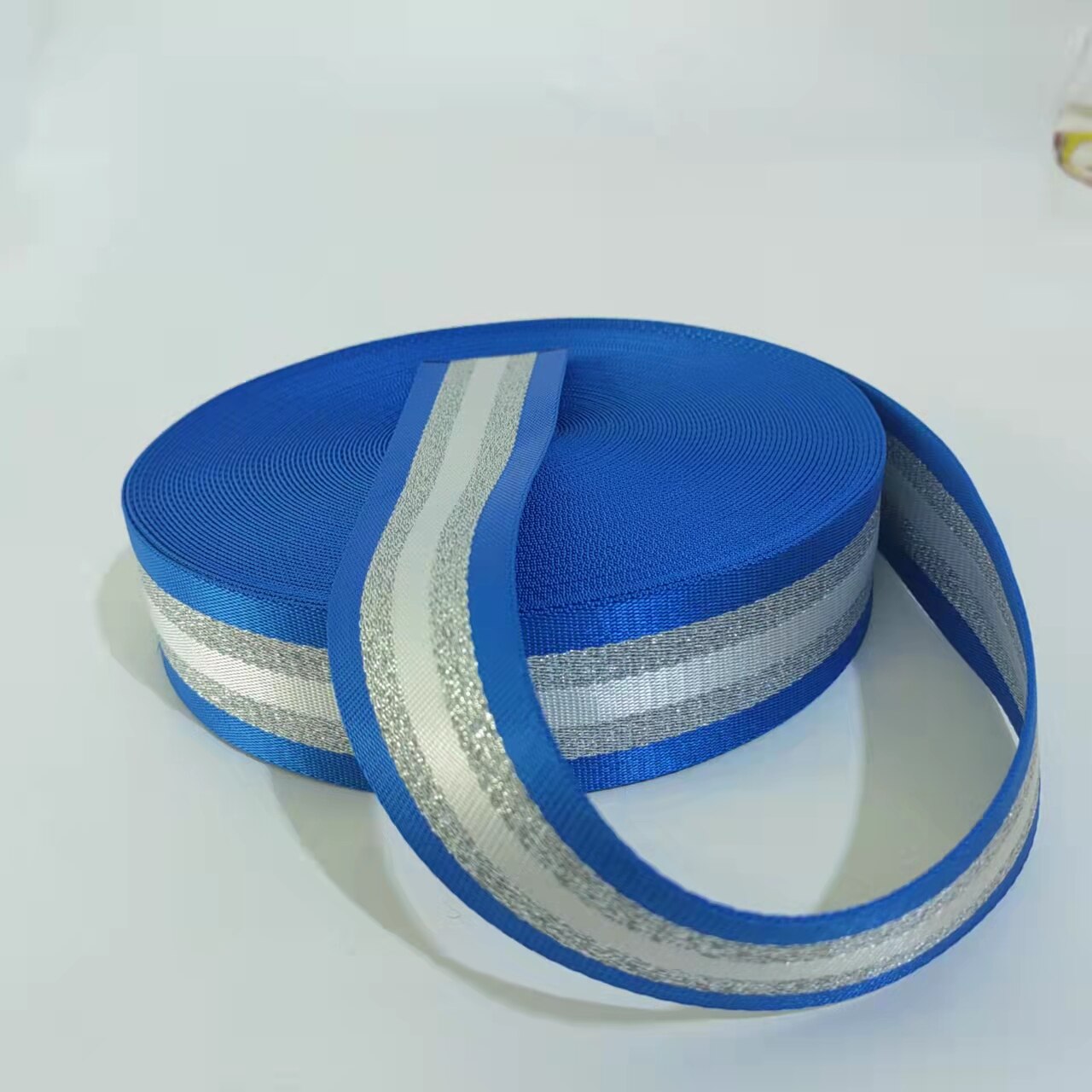 5-metrowa szeroka 5cm taśma saszetka do paska wstążka do tekstylia do DIY pasek ozdobny akcesoria do szycia: blue