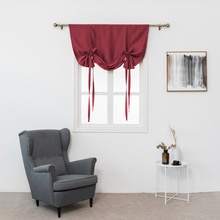 Romersk gardin termisk isoleret tyl gardiner mørklægningsgardin til små vinduer valance ballon persienner cortinas estampadas