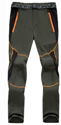MAZEROUT 3XL homme été pêche pantalon randonnée pantalon hommes plein air Trekking respirant séchage rapide camping pantalon grande taille P21: Army green / S