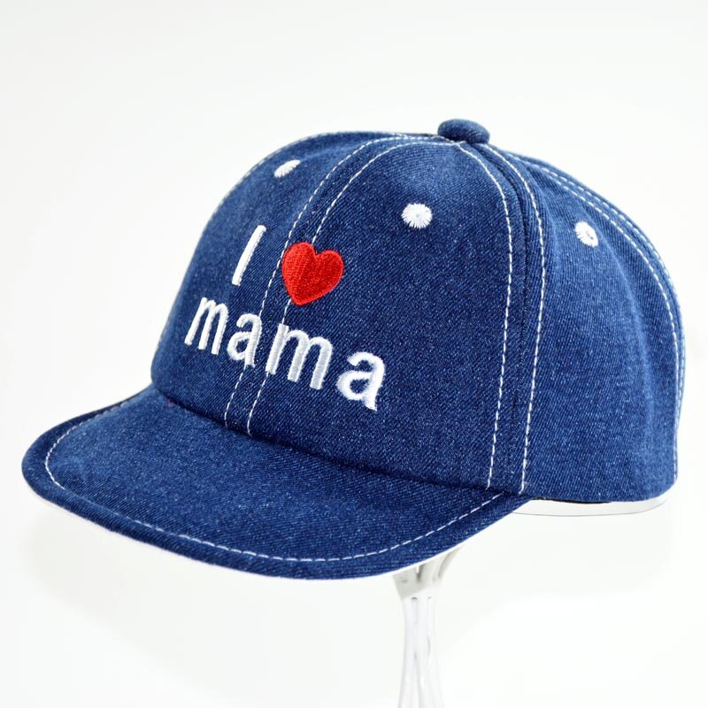 Gorra de béisbol I Love mama Youth para bebé, gorras de tela vaquera para niño, sombrero para el sol de otoño, gorra de algodón para niño de 1 a 4 años, accesorios para bebé