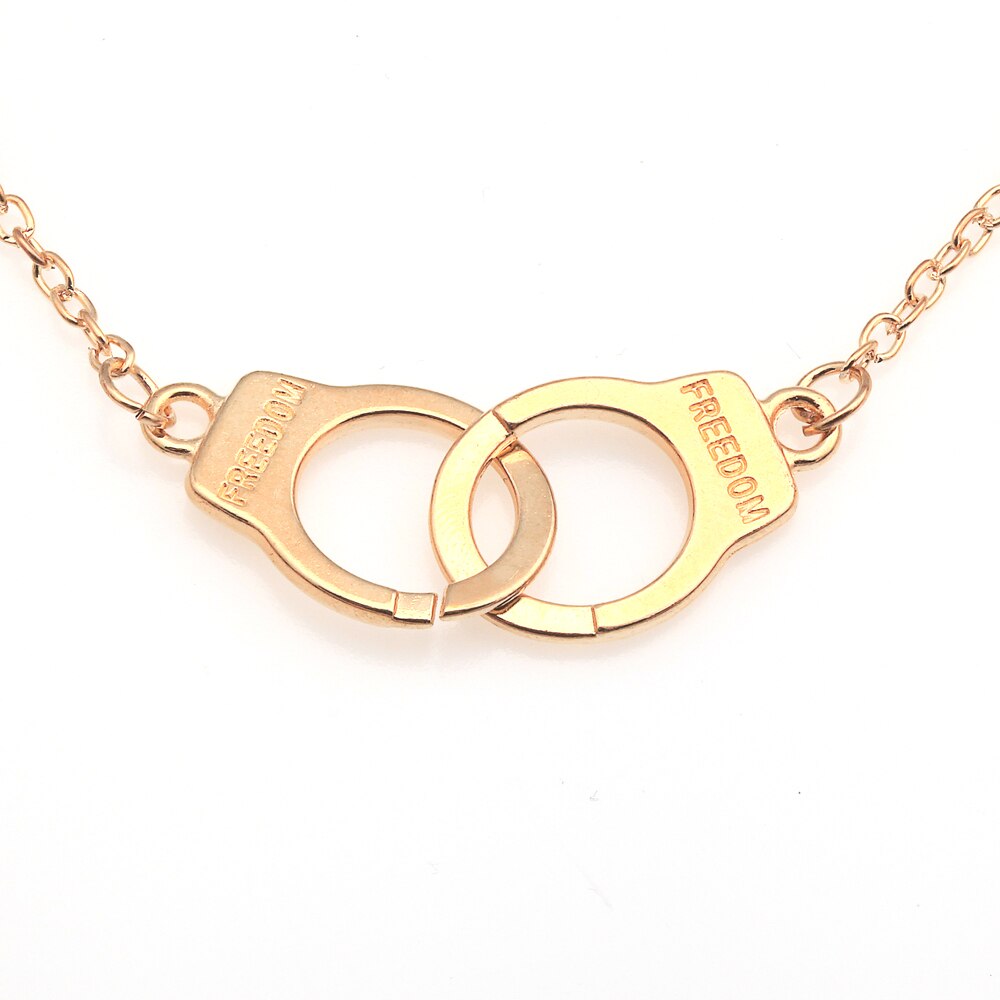 Gold Kleur Handboeien Armbanden Voor Vrouwen Legering Koppels Vrijheid Armbanden Armbanden Sieraden