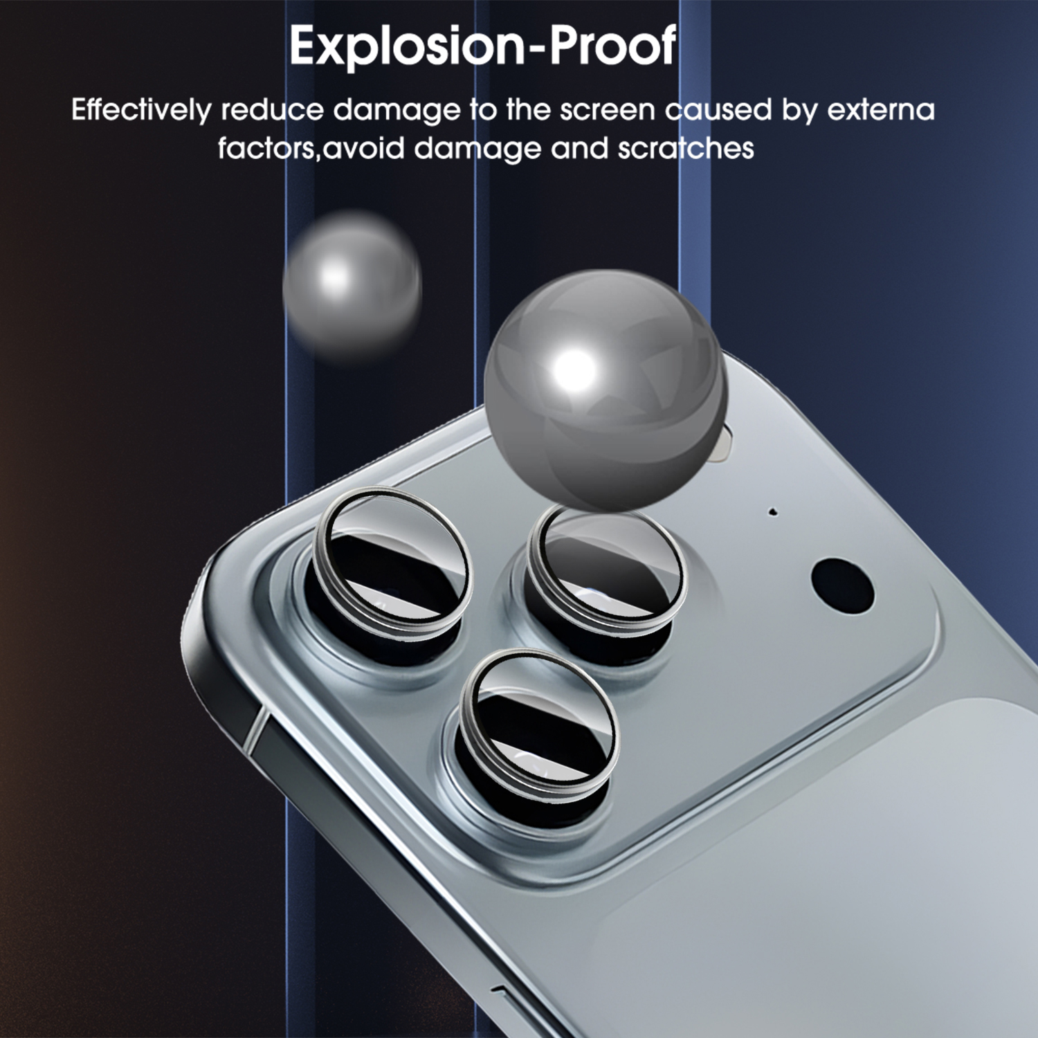 1/3/5 juegos de Protector de lente de cámara Individual, cubierta protectora de lente antiarañazos de alta definición para PC dura para IPhone 17 ProMax 17air