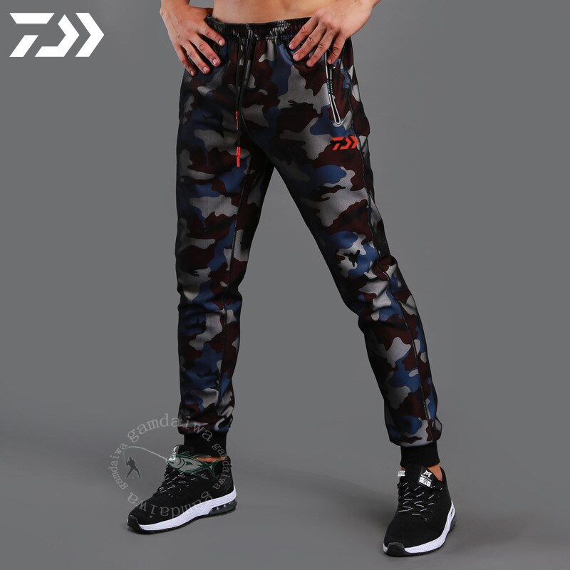 Camouflage Vissen Broek Mannen Ademend Snel Droog Casual Koord Vissen Kleding Herfst Wandelen Broek Joggingbroek Sport