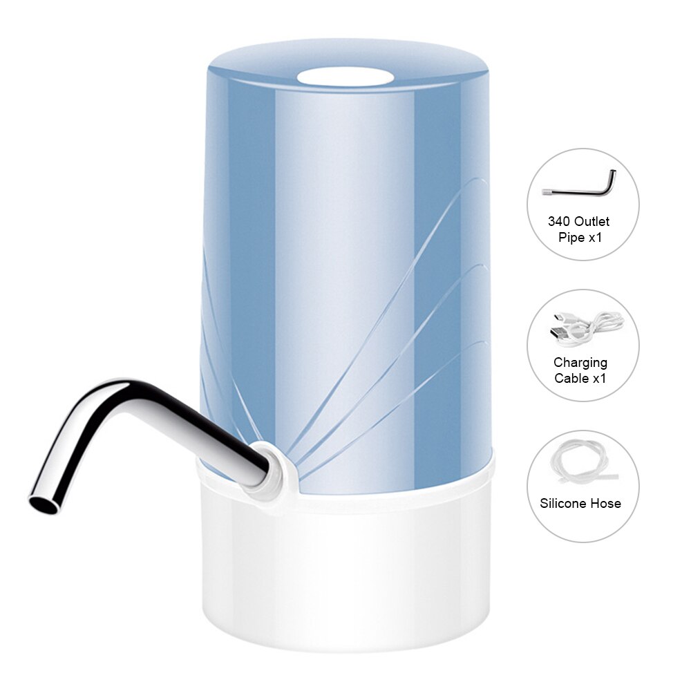 Waterflespomp usb-oplaadsysteem automatische drinkwaterpomp draagbare elektrische waterdispenser waterfles huishoudelijk: 6