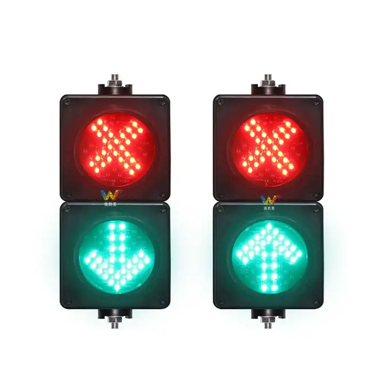 Nieuw Heldere lens 100 mm Lampdiameter Rood Kruis Groen Pijllicht Parkeerplaatsen Mini Verkeerslichtlicht