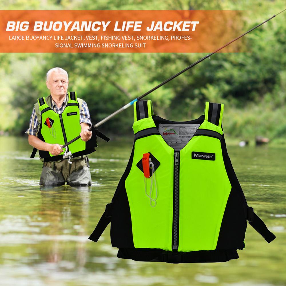 Swimming Boating Ski Drifting Life Vest with Whistle Water Sports Jacket Snorkeling Life Vest Jacket