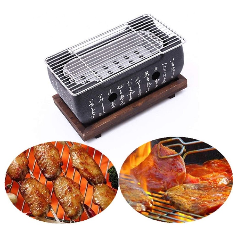 Portable Korean Japanese Food Carbon Furnace Barbecue Stove Cooking Oven Alcohol Grill Household BBQ Grills Kitchen Accessories