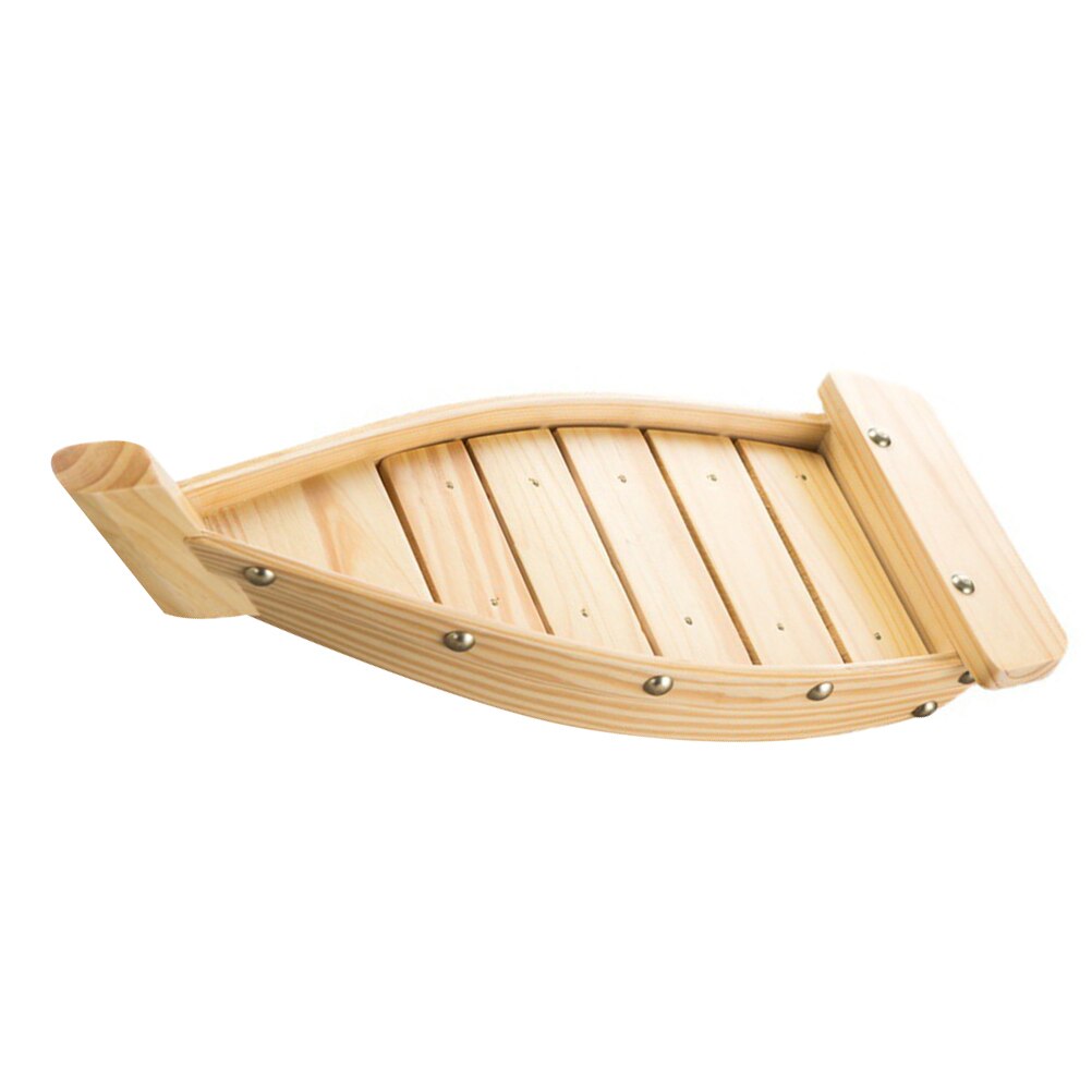 Vassoio Sushi A Forma Di Barca In Legno - 37x17x8 Cm, Per Ristorante, Casa, Antipasti, Sashimi, Decorativo
