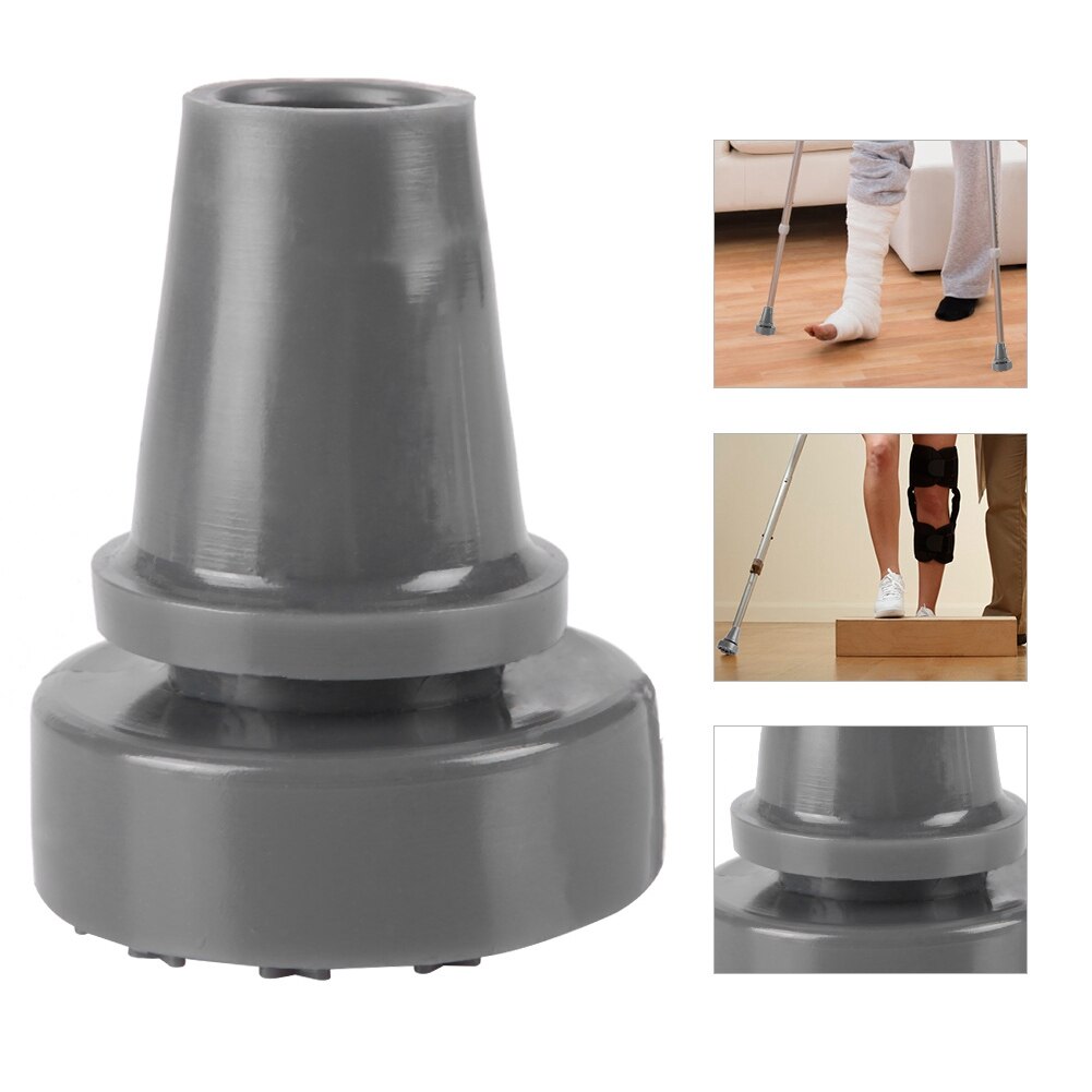 360° Rotating Anti-Slip Walking Stick Standing Rubber Cane Crutch Pad End Bottom Tip Accessory Rubber Good Toughness