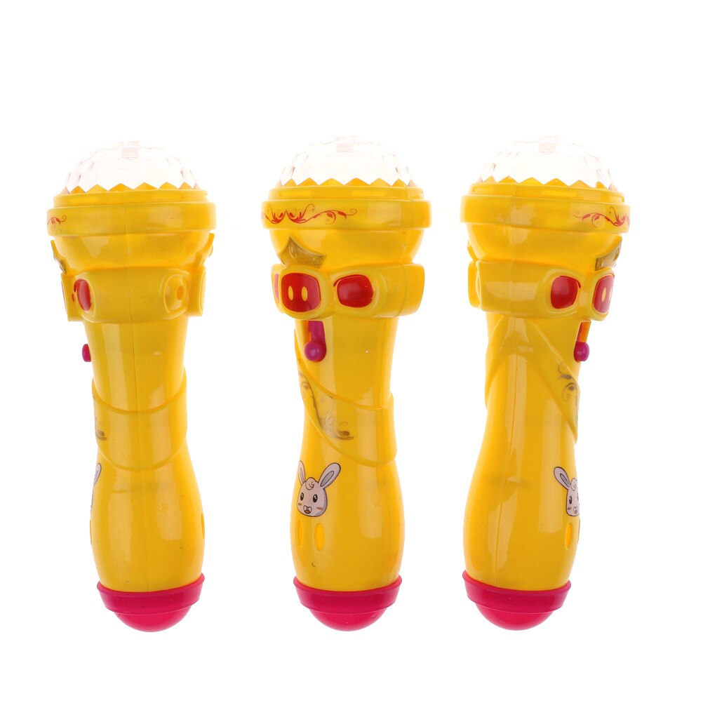 1Stck freundlicher Blitz-Stock Mikrofon sternenklar Taschenlampe Spielzeug freundlicher Nettes Schwein LED Licht hoch Bunte Blinkende Spielzeug