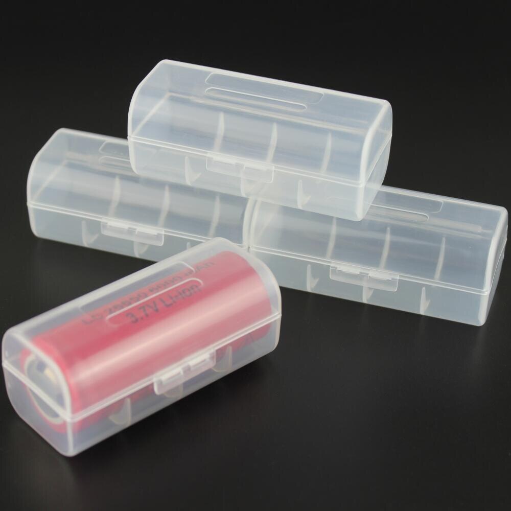 Plastic Batterij Case Houder Transparante Opbergdoos Houder Voor 1X 26650 3.7V Oplaadbare Lithium Batterij Accumulator