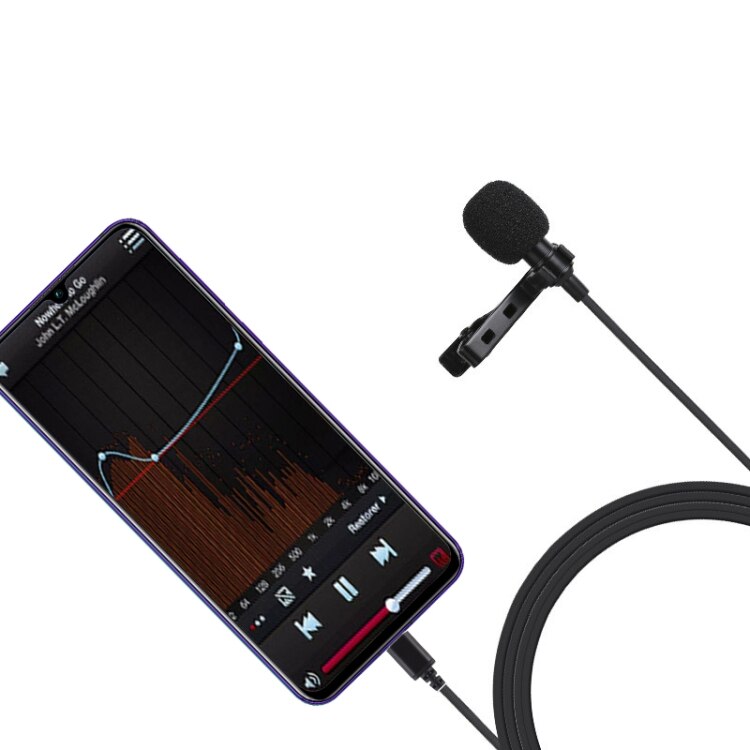 1,5 m Metall Omnidirektionale Mikrofon Krawatte Clip Mikrofon Mini Audio- Mic für Laptop praktisch
